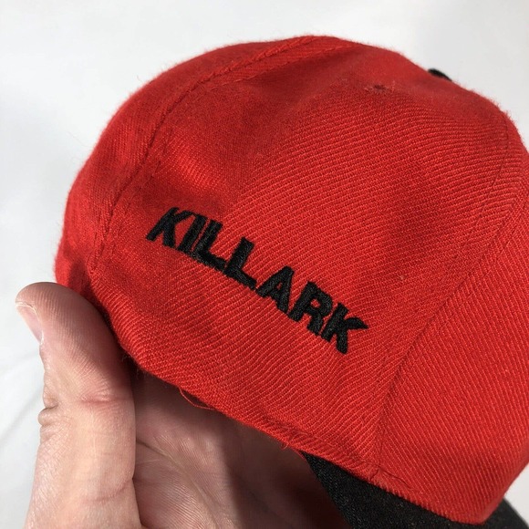 BUTLER SUPPLY INC KILLARK NISSIN CAP HAT SNAPBACK RED BLACK ONE SIZE FITS MOST - Picture 5 of 16